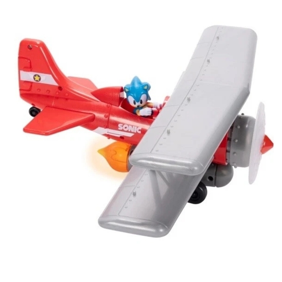 Sonic The Hedgehog Tornado Biplane Playset with 2.5" Sonic Action Figure NIB - Picture 3 of 5